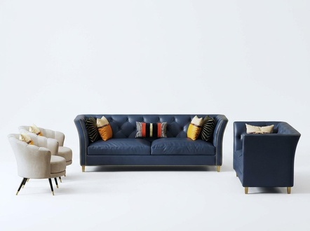 79 / 5 000 Результаты перевода Classic Chesterfield sofa set 3+2 seater sofa couch upholstery leather textile