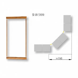 Classic crown finish set for bookcase cabinet system SE-LN-S1010