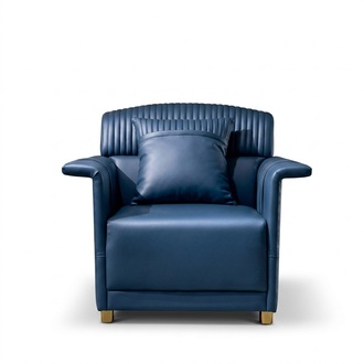 Classic Designer Leather Loung Club Polser Armchair Single Seater Sofa Relax Chair