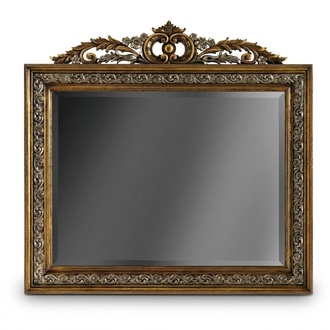 Classic Designer Mirror Wall Mirror Square Baroque Gold Model BV1579O