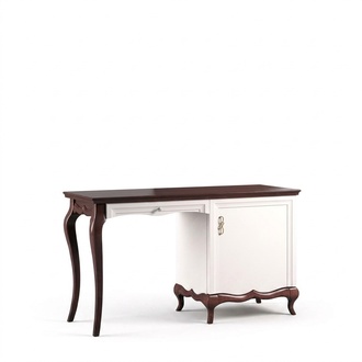 Classic Desk Luxury White Wood Office Furniture Exclusive