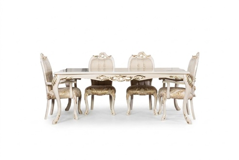 Classic Dining Table Beige Design Table Wood Tables Furniture Living Room