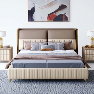 Classic double bed marriage bed design luxury beds modern style new 180x200cm !