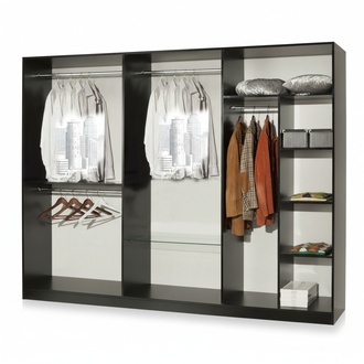 Modern style made of real wooden bedroom gloss wardrobe italian furniture
