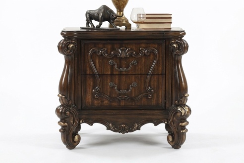 Classic Nightstand Solid Console Storage Bedroom Wood New