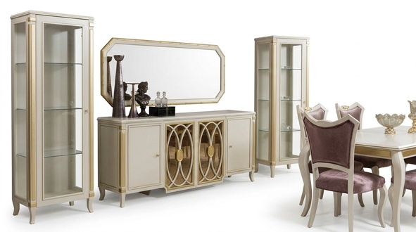 Classic set display cabinet rtv sideboard luxury display cabinet set 2 pcs.