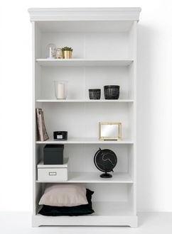 Classic Shelf Living Room Cabinets Wood Shelves Bookcase Country Style