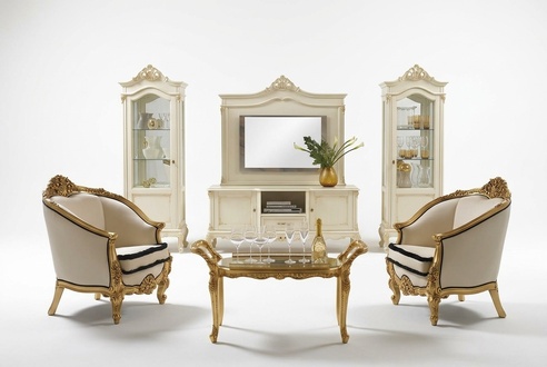 Classic Single Seater Armchair Baroque Rococo Italian Upholstery Furniture 1 Seater