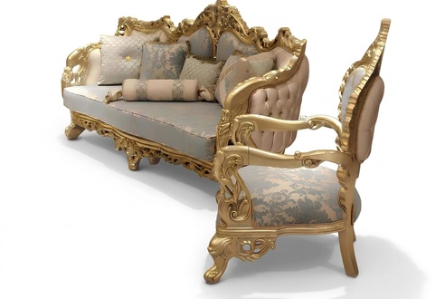 Classic Sofa Set 3+3+1 Seater Chesterfield Relax Armchair Furniture Sofa