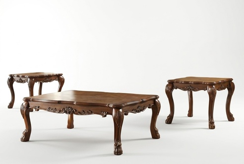 Classic Table Coffee Table Baroque Side Table Sofa Design Living Room Wood
