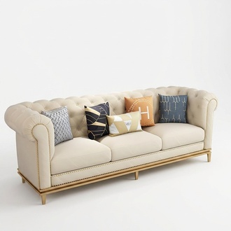 Classic Three Seater Sofa 3 Seater Design Chesterfield Italian Style Furniture