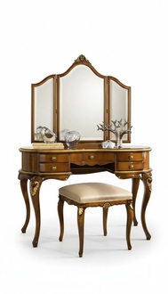 Classic Dressing Table Mirror Luxury Bedroom Wood Furniture New