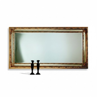 Classic wall mirror wood frame mirror furniture 94x184 glass frame wall furniture