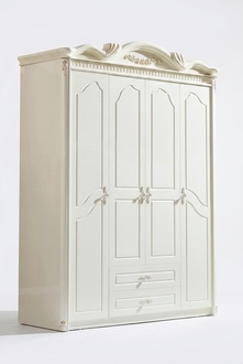 Classic Wardrobe Cabinet White Wardrobes Bedroom Wood New