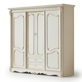 Classic Wardrobe Furniture Wood Wardrobes Bedroom White Wood