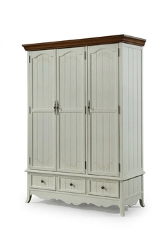 Classic wardrobe wooden cabinet country house bedroom closets wood furniture