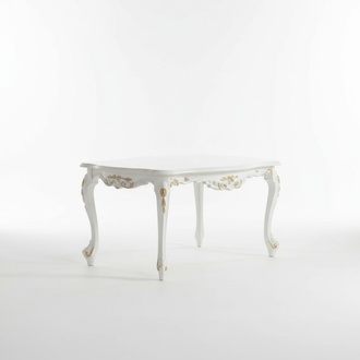 Classic White Coffee Table Wood Furniture Living Room Table Storage Design