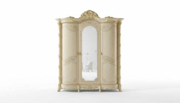 Classic solid wood wardrobe wooden bedroom shelf cupboard cupboard