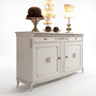 Classic antique style chest of drawers sideboard chests of drawers wood cabinet sideboard white new
