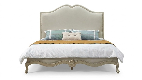Classic bedroom set bed + 2x nightstand Baroque Rococo beds