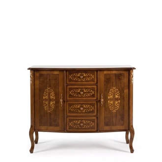 Classic Brown Luxury Living Room Chest of Drawers Storage Console Furniture New