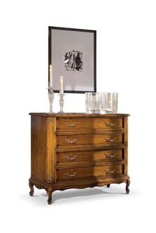 Classic Chest of Drawers 4 Drawers Luxury Sideboard Wooden Furniture Study