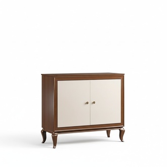 Classic style made of real wooden sideboard with 2-swing doors