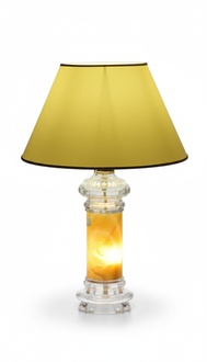 Classic style shade table lamp made of acrylic/stucco materials