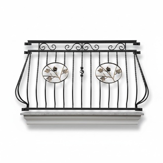 Classic railing handcrafted balcony stairs wrought iron fence fence 1 meter #341