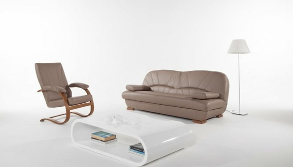 Classic Living Room Set 3+1+1 100% Full Leather Couch Seat Sofa Upholstery New
