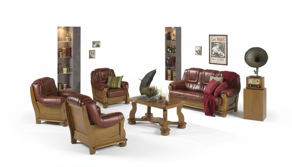 Classic set 3+2+2 seater upholstered sofa set couch sofa 100% leather sofa