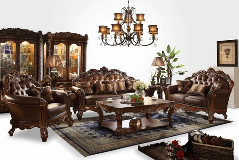 Classic set sofa set couch sofa leather sofa upholstery 3+2+1 Chesterfield