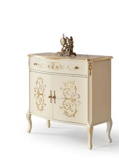 Classic White Sideboard Wooden Furniture Designer Chest of Drawers Living Room New
