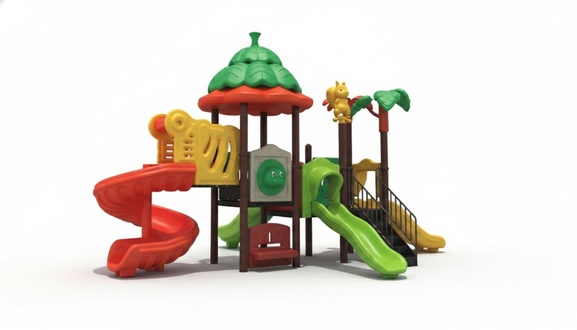 Climbing tower plastic playhouse outdoor playground for children garden