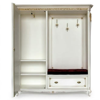 Coat Rack Outerwear Wardrobe Hallway Mirror Italian Wardrobe