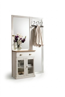 Coat stand with shelves Coat stand with mirrors Shelf with drawers white