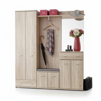 Coat rack Hallway coat rack Hallway design furniture Wood Modern wardrobe New