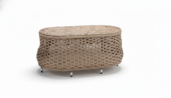 Brown Luxury Coffee Table Modern Table Design Rattan Side Table