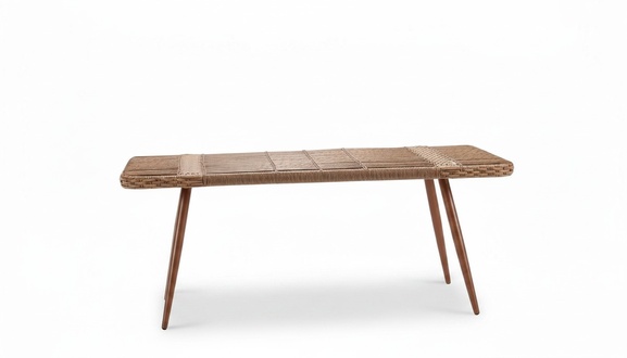 Brown Coffee Table Luxury Modern Design Stylish Rattan High Quality