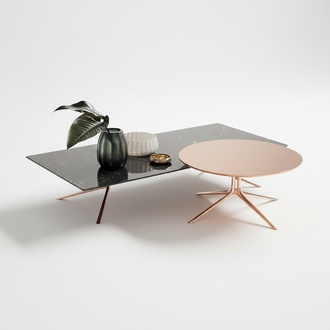 Coffee Table Design Metal Marble Round Gold Italy Furniture Table Living Room Tables