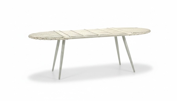 Luxury Oval Rattan Coffee Table Modern Design Stylish High Quality