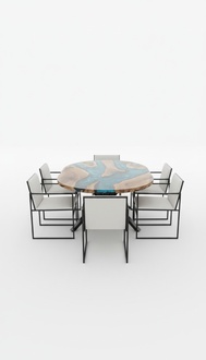 Modern Luxury Design Coffee Table Brown Wooden Furniture Round Living Room Coffee Tables