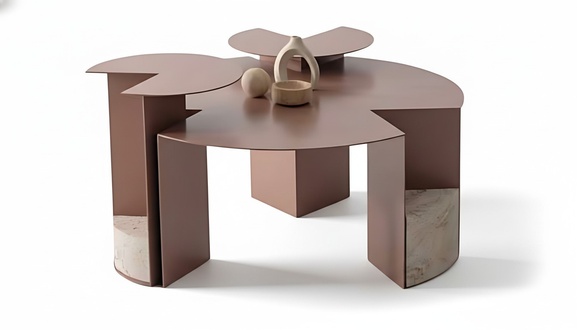 Modern coffee table – sofa table with storage for living room & decor