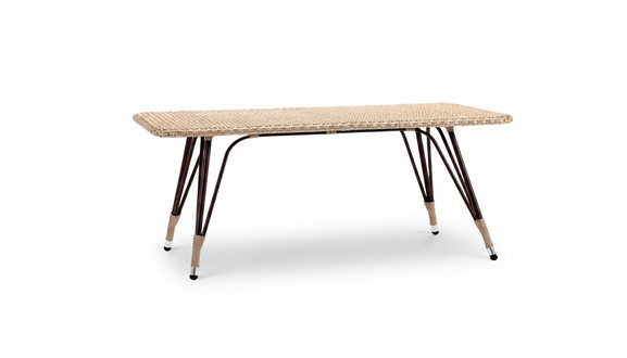 Beige Rattan Coffee Table Luxury High Quality Modern Design Stylish Coffee Table