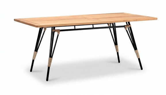 Rectangular Coffee Table Brown Luxury High-Quality Rattan Modern Design