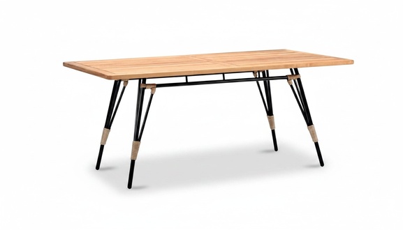 Rectangular Coffee Table Brown Luxury Rattan Modern Design High Quality