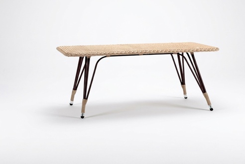 Rectangular Coffee Table Rattan Brown Luxury High Quality Modern Design Stylish