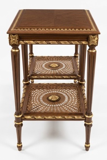 Coffee table side table baroque rococo table real wood furniture tables Italy new