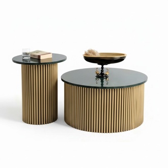 Coffee Table & Side Table – Stylish Set for Modern Living Round Table