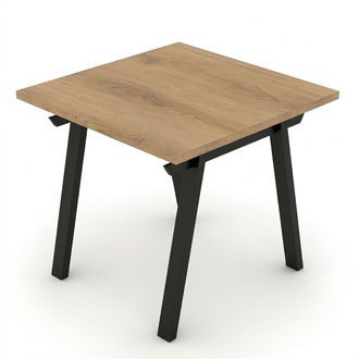 Coffee table side table wooden table square metal legs study room